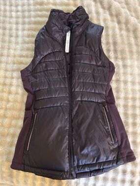 lululemon athletica Quilted Sleeveless Vest in Plum
